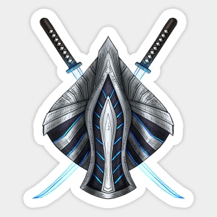 Futuristic Shield Sticker